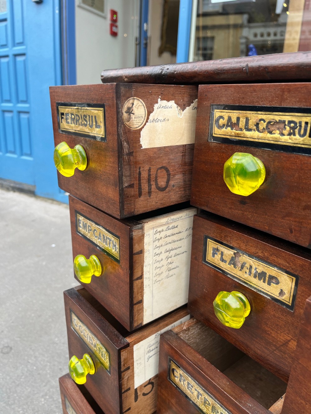 19th century mahogany apothecary cabinet - Llandudno, Wales  View VII