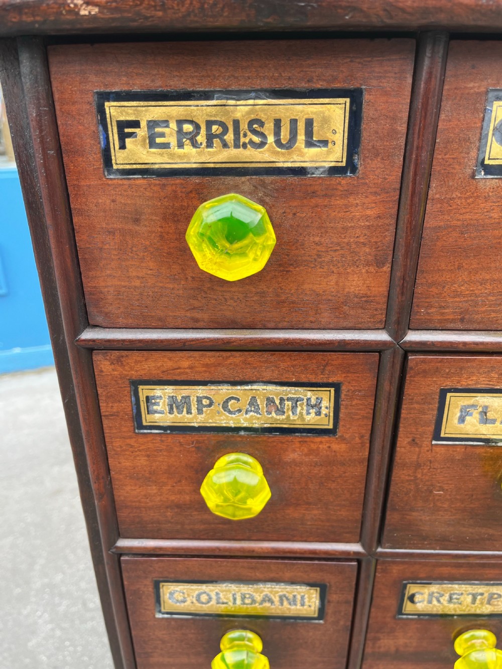 19th century mahogany apothecary cabinet - Llandudno, Wales  View VIII