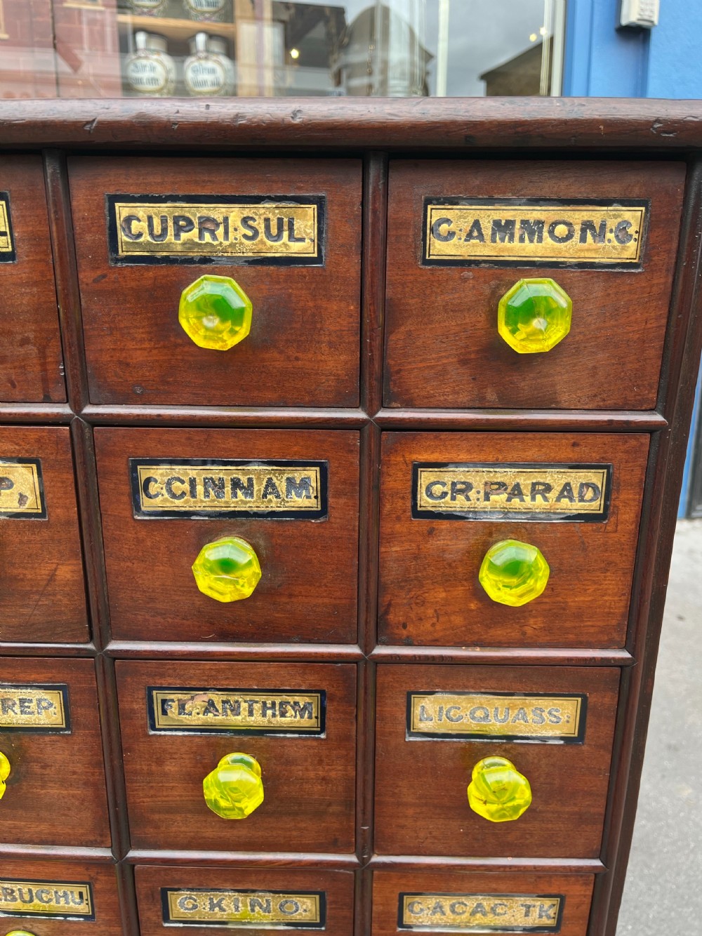 19th century mahogany apothecary cabinet - Llandudno, Wales  View IX