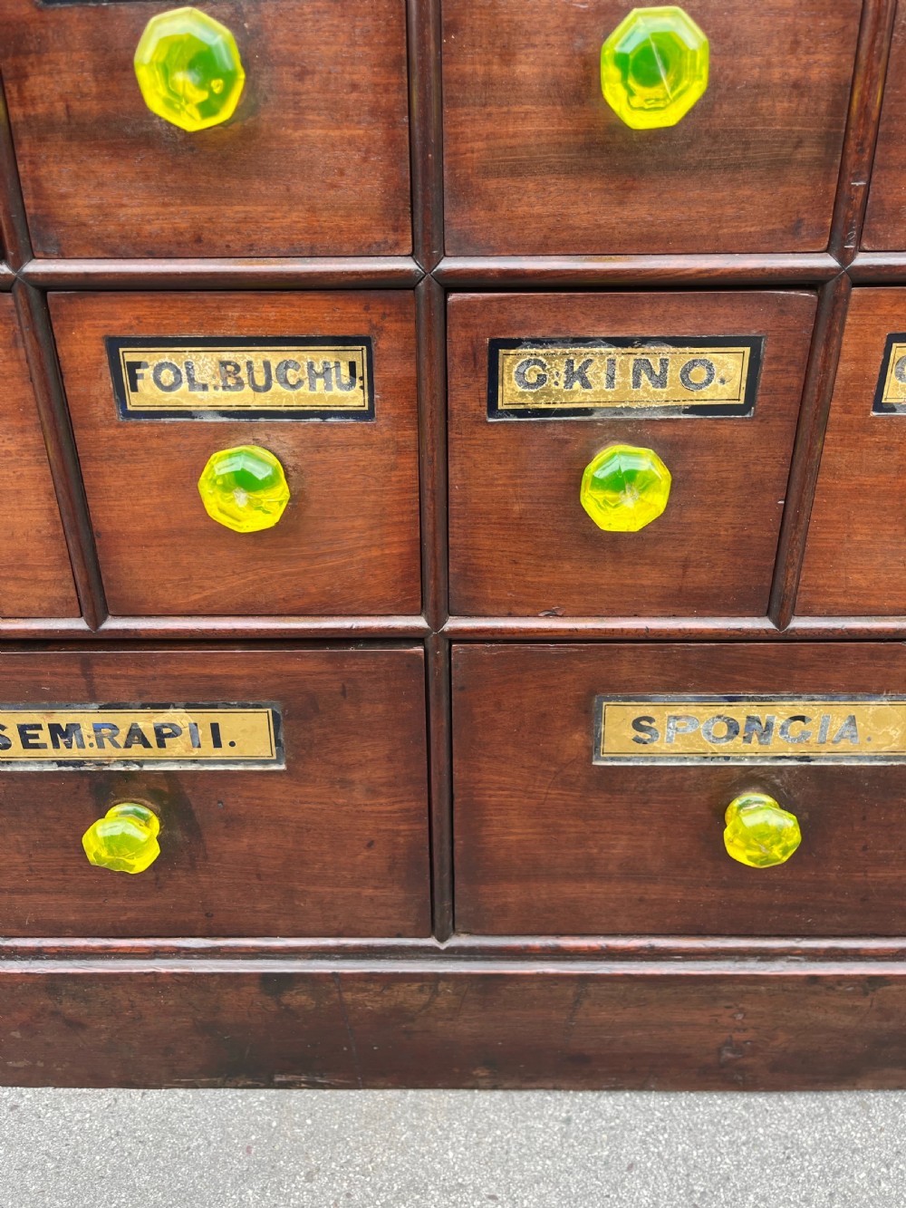 19th century mahogany apothecary cabinet - Llandudno, Wales  View X