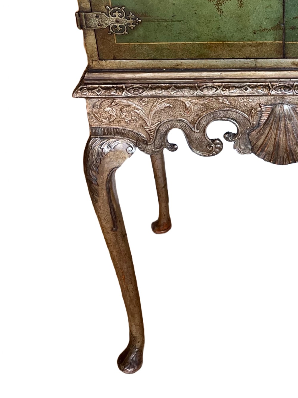 Chinoiserie green lacquer cabinet View VI