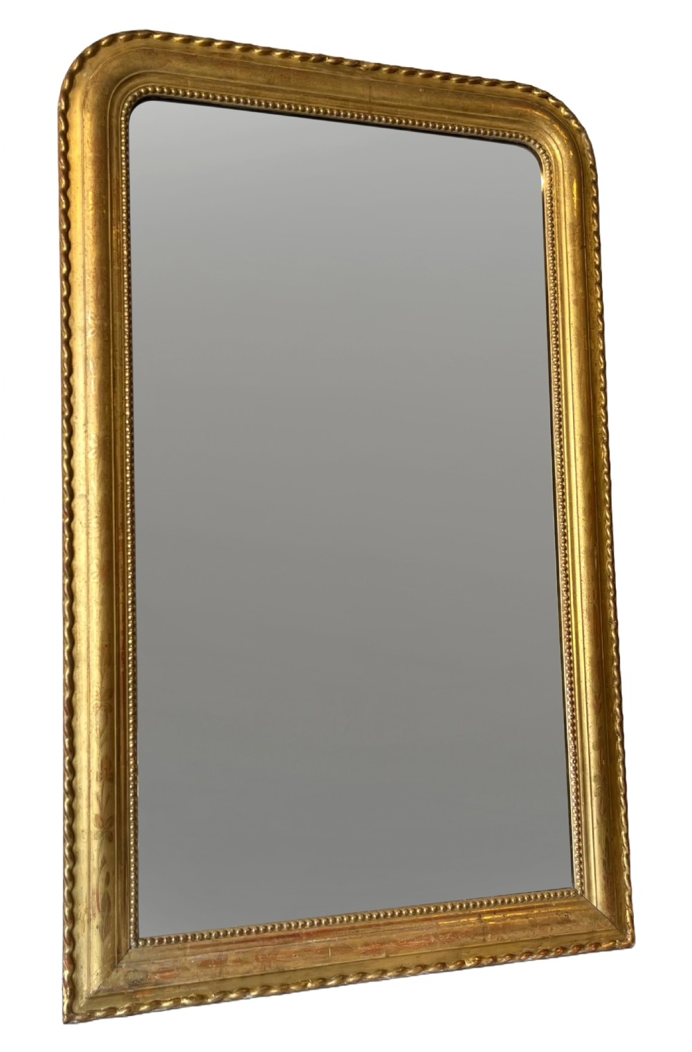 Louis Philippe gilt mirror with arch top 
