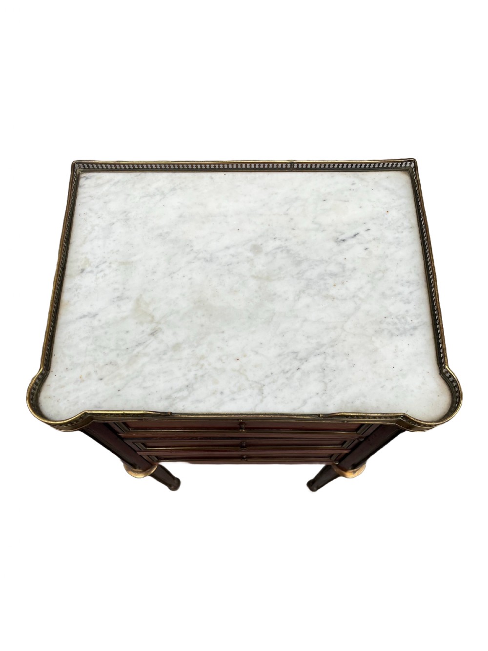 Louis XVI style mahogany bedside cabinets View IV
