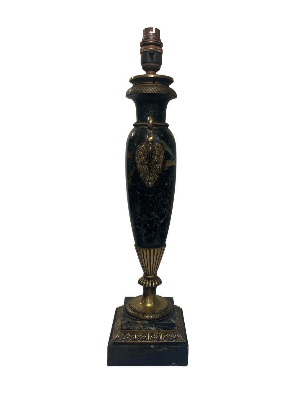 Empire bronze and marble lamps View II