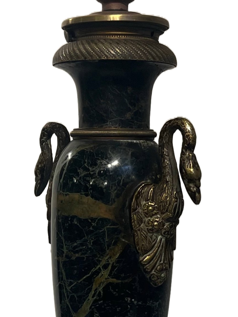 Empire bronze and marble lamps View III