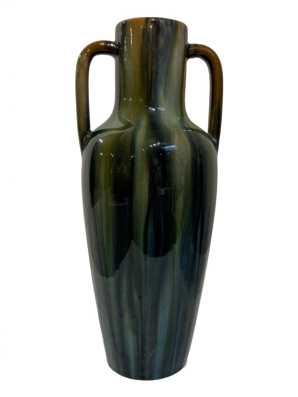 Jerome Massier pair of green vases  View III