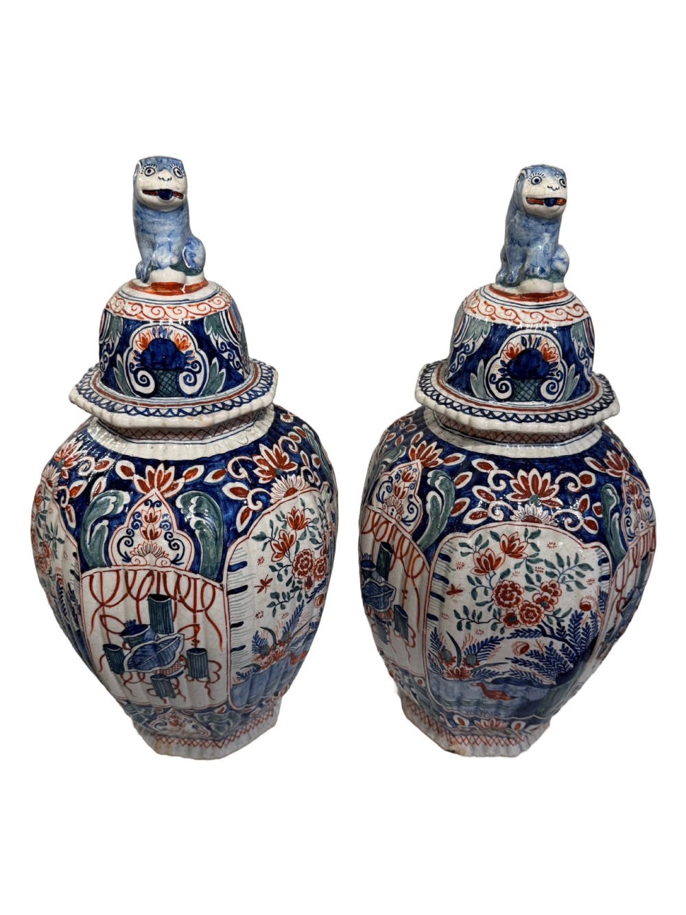 Pair of faience vases View II