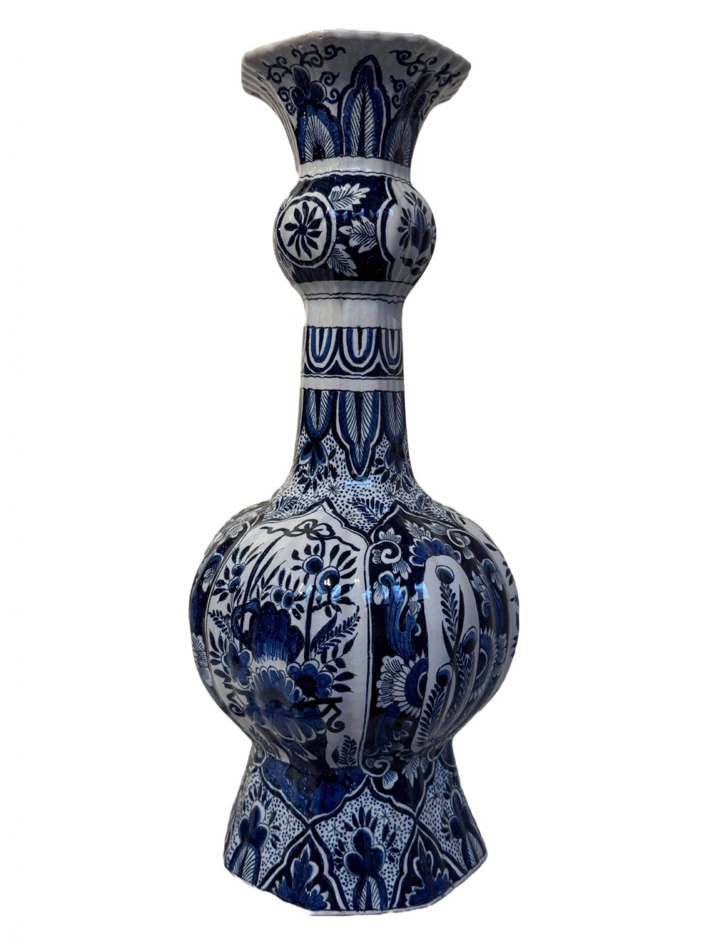 Large pair of antique delft vases  View III