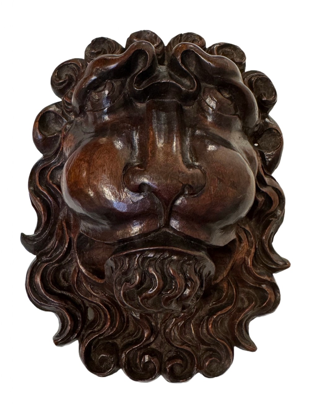 18th Century carved lion faces View II