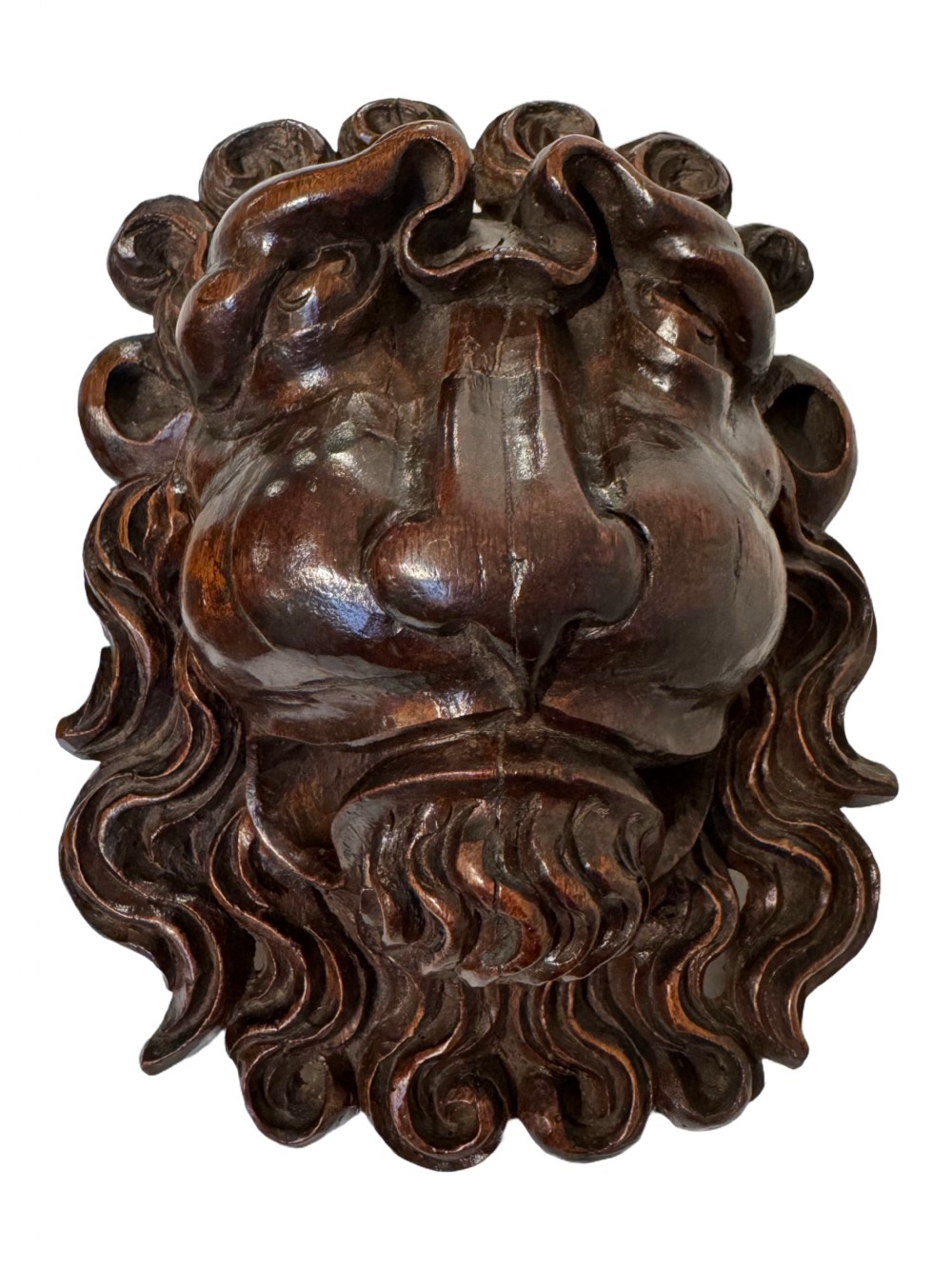 18th Century carved lion faces View III