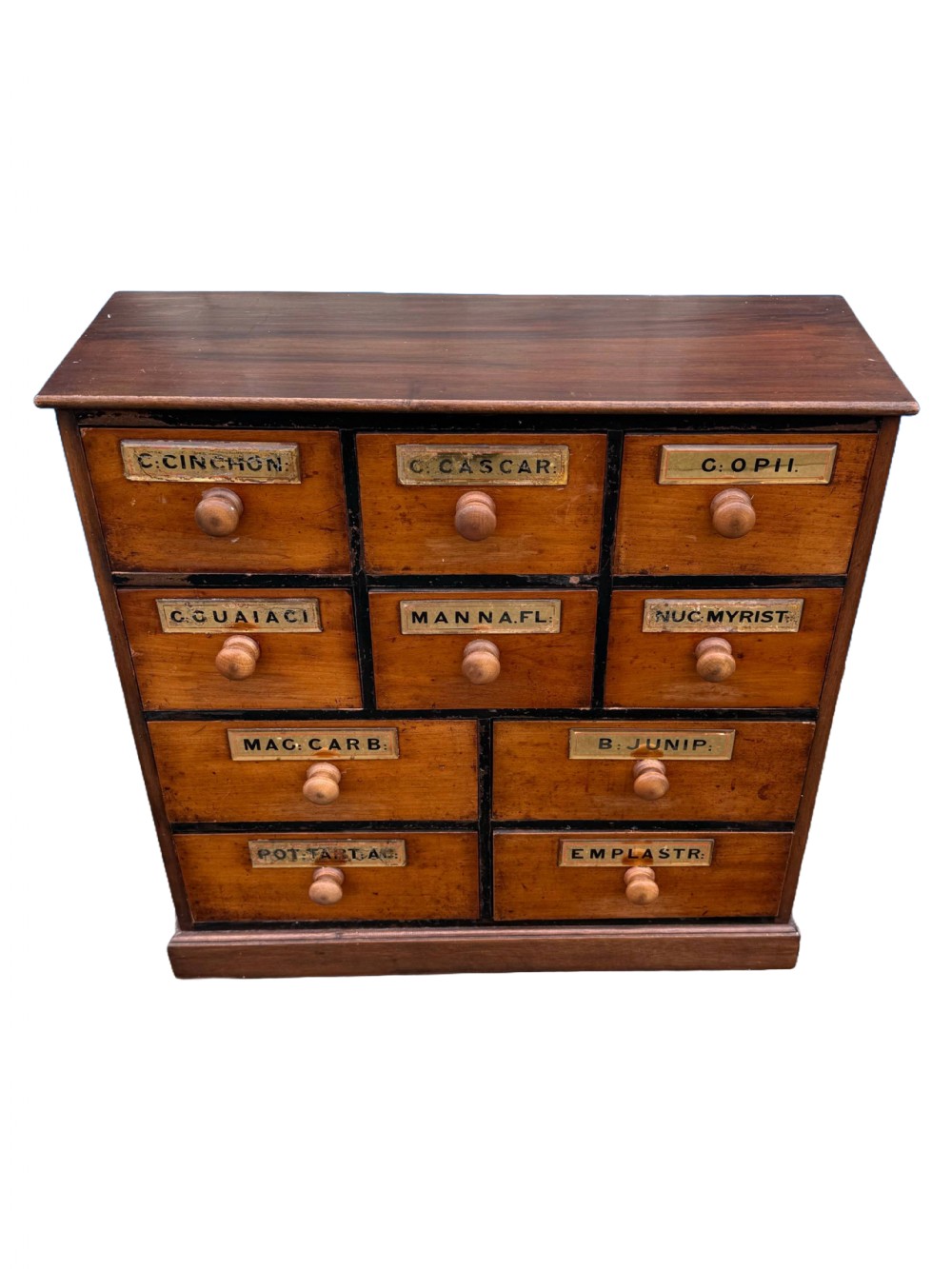 Mahogany Apothecary drawers