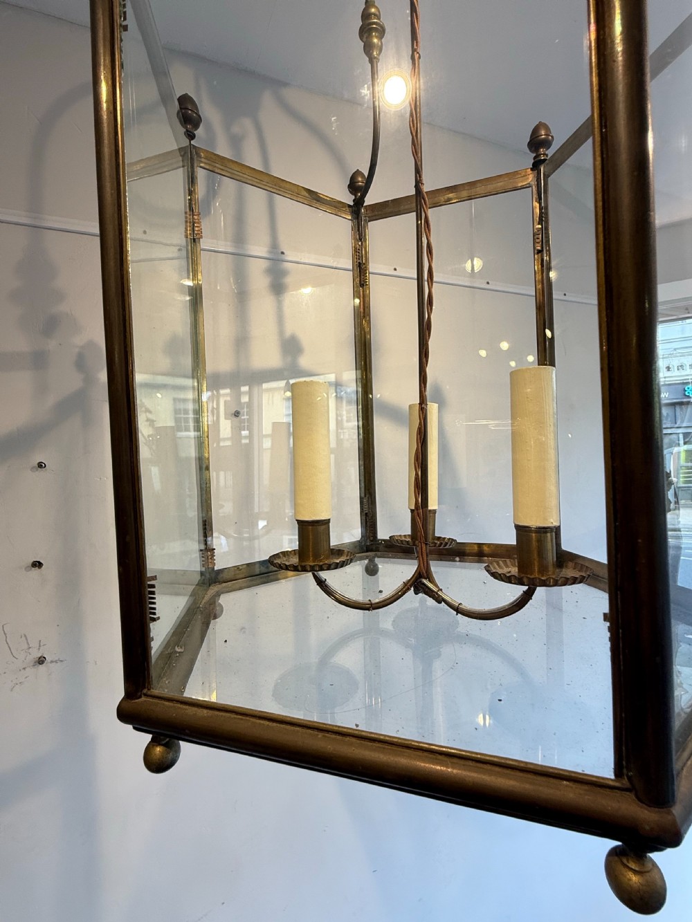 Large hexagonal hall lantern View VII