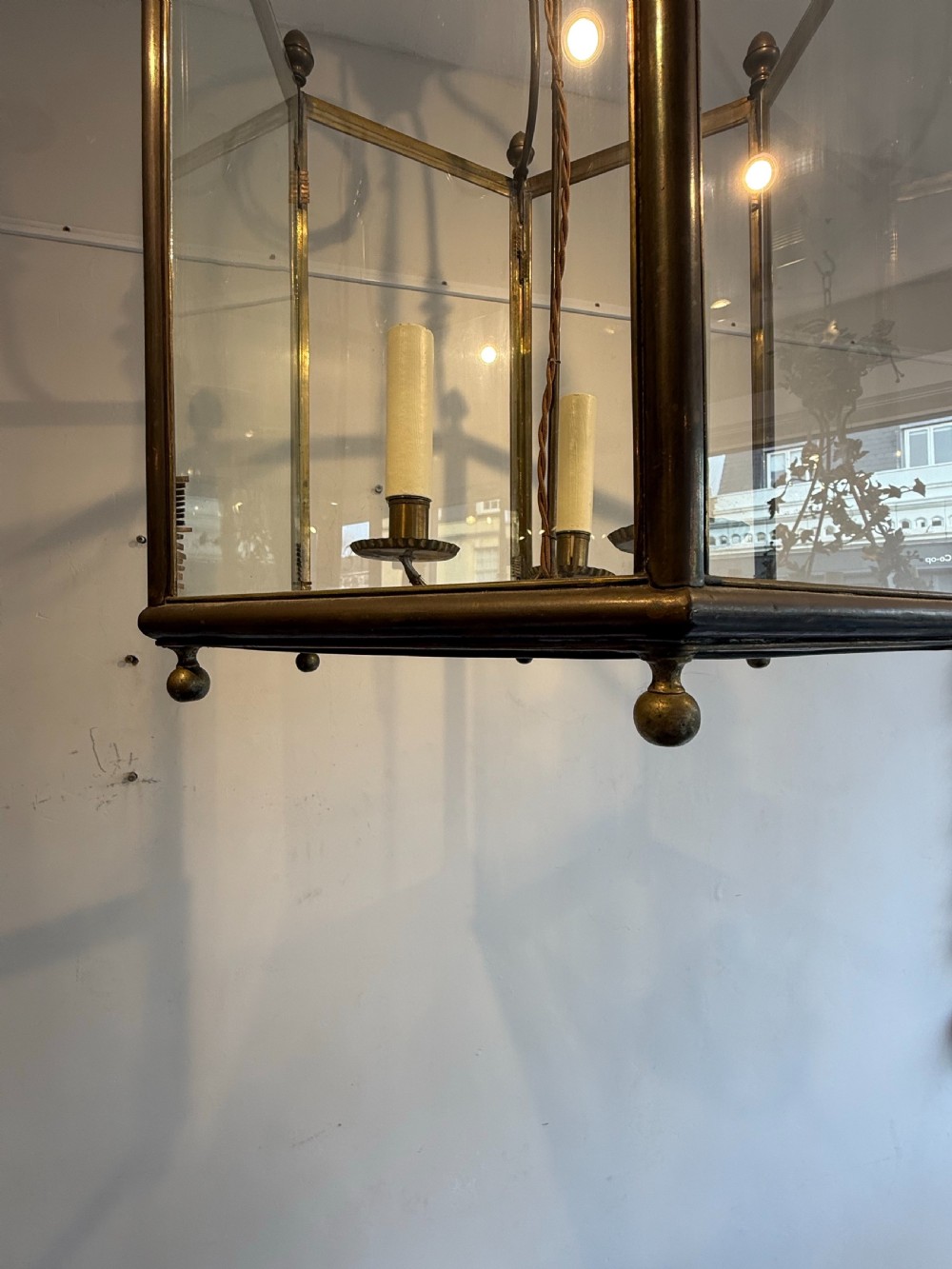Large hexagonal hall lantern View IX