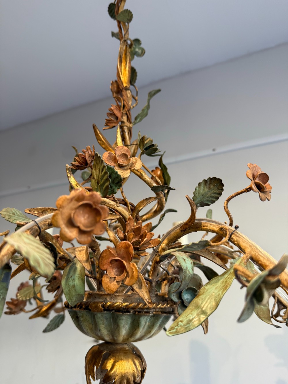 Tole flower chandelier View VI