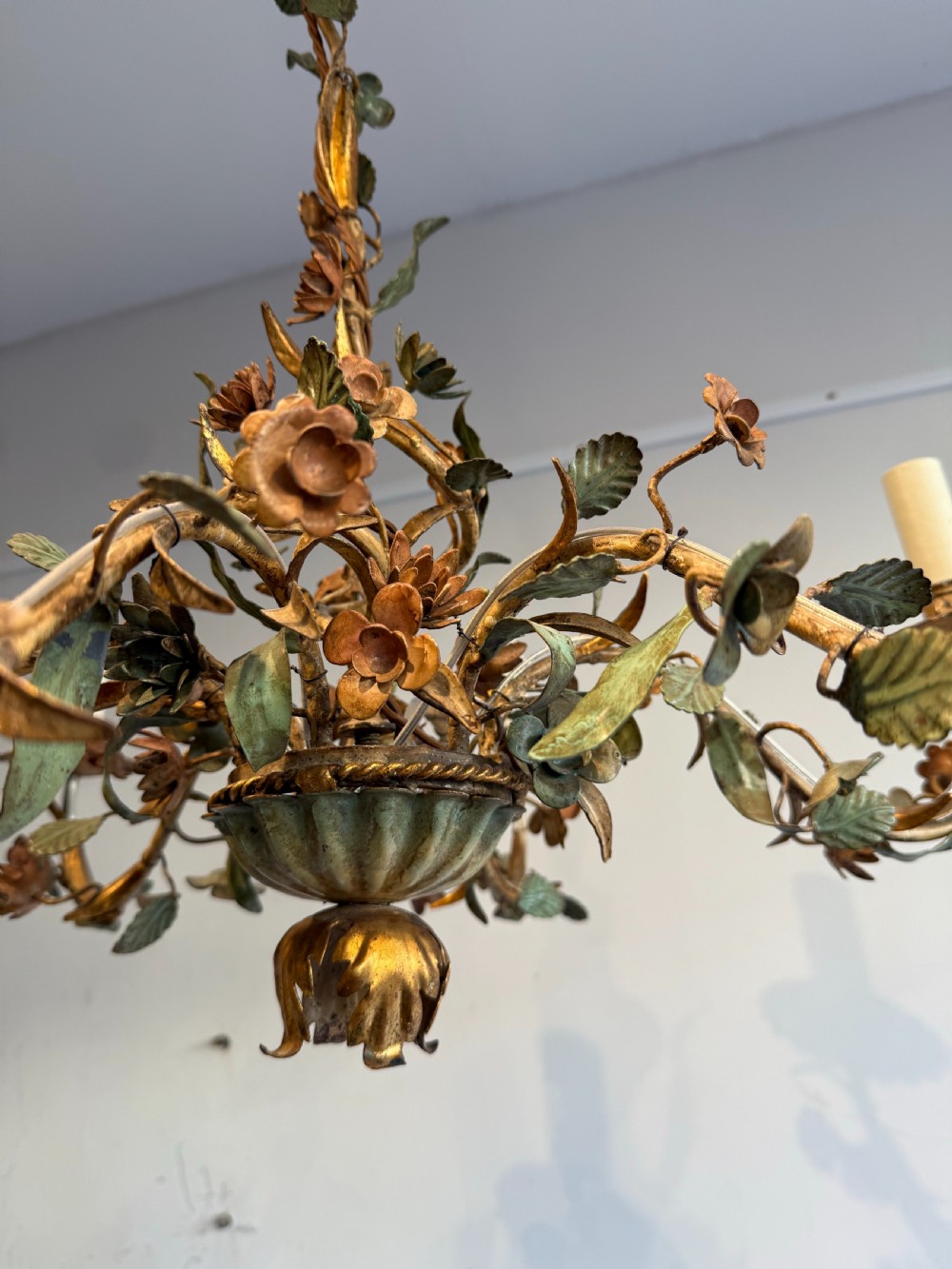 Tole flower chandelier View X