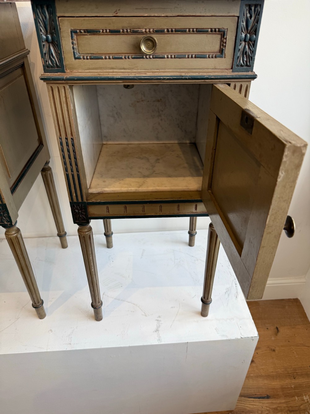 Antique French bedside cabinets View IV