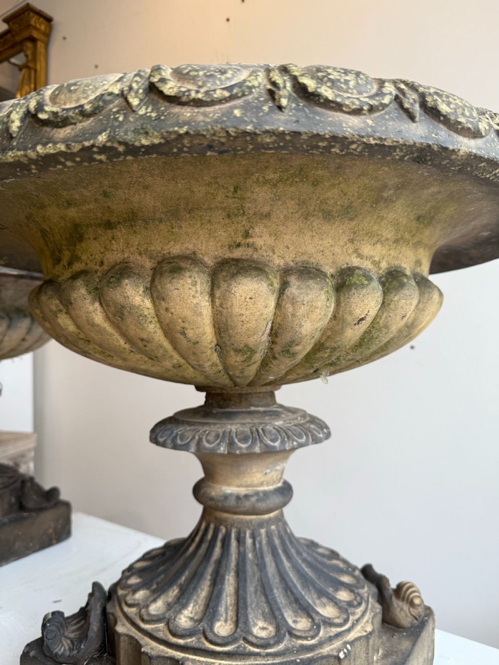 Pair of terracotta garden pots View IV