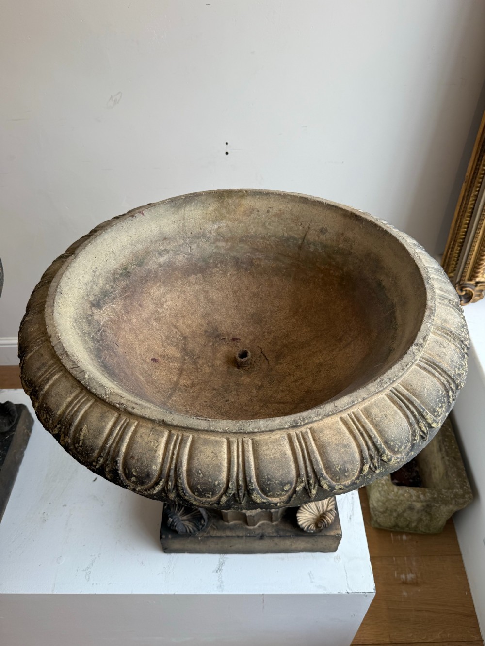Pair of terracotta garden pots View V