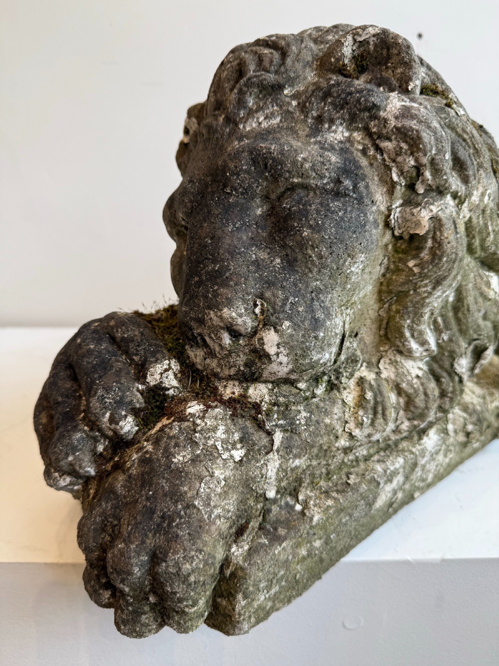 Pair of Canova lion garden statues  View VI