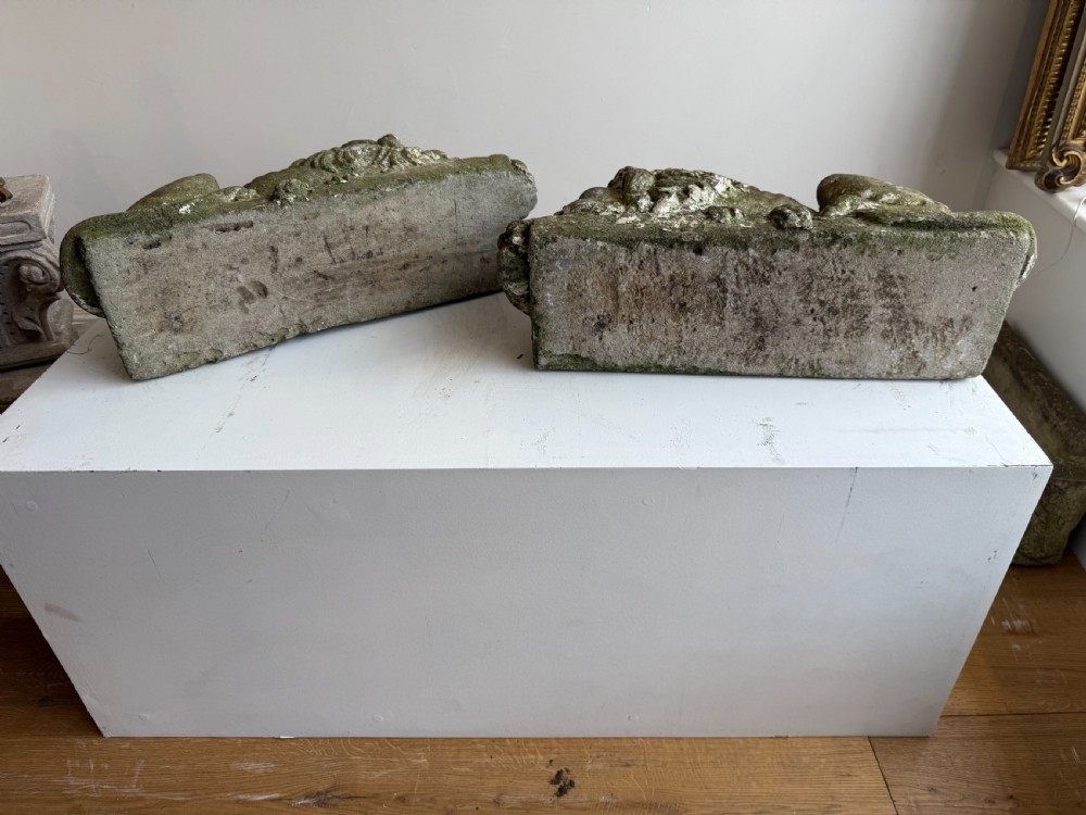 Pair of Canova lion garden statues  View XI