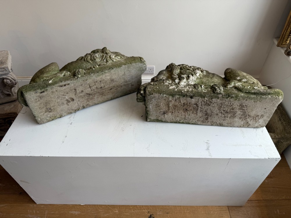 Pair of Canova lion garden statues  View XII