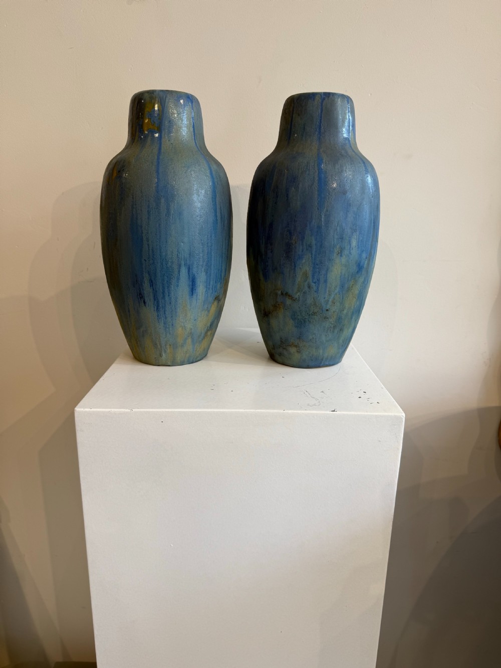Pair of Pierrefonds Crystalline glaze vases 