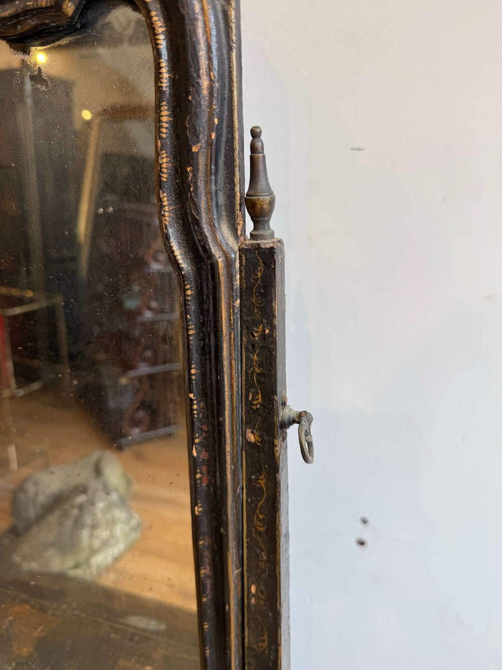 English chinoiserie japanned toilet mirror  View V