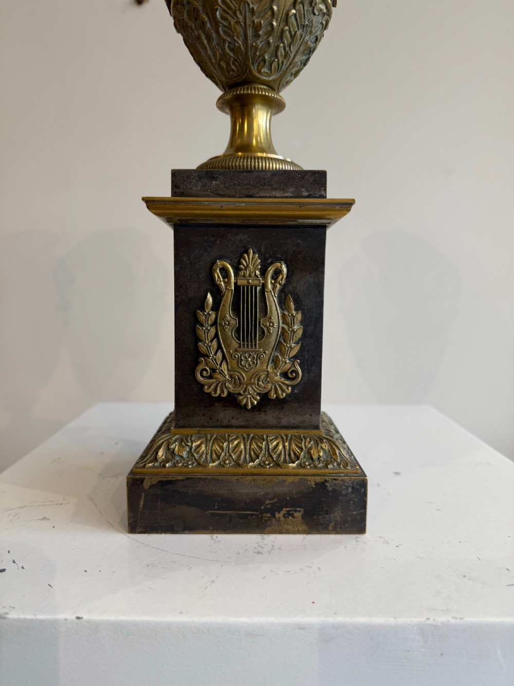 Empire polished steel and ormolu cassoulets  View VII