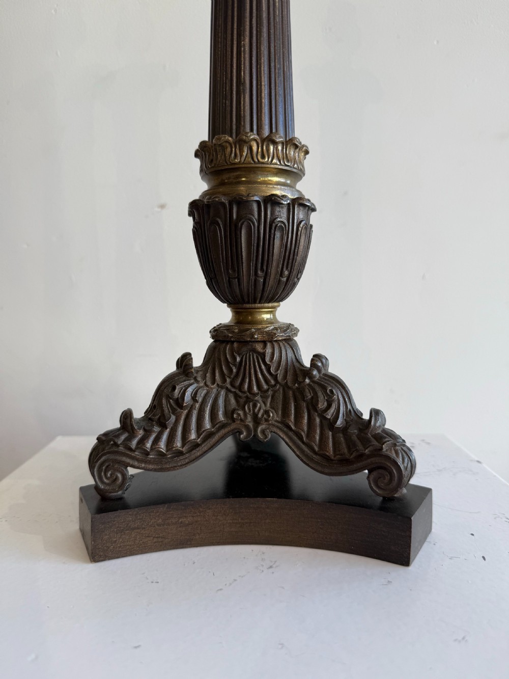 Pair of Antique bronze lamps View VI