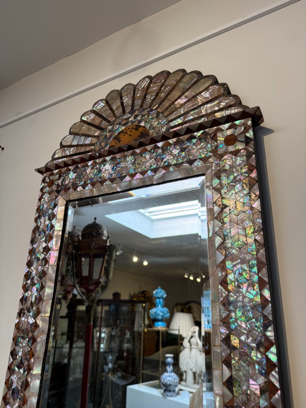 Ottoman Mother of pearl and tortoiseshell mirror View IV