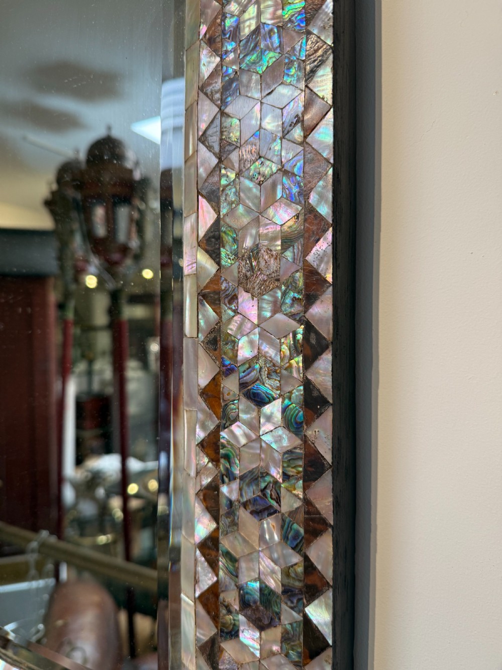 Ottoman Mother of pearl and tortoiseshell mirror View VI