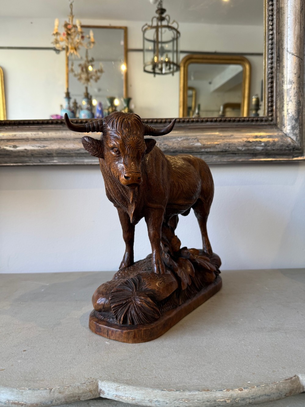 Large black forest pair - bull and cow View VI