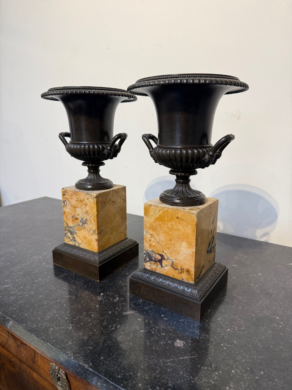 Pair of French empire urns View II