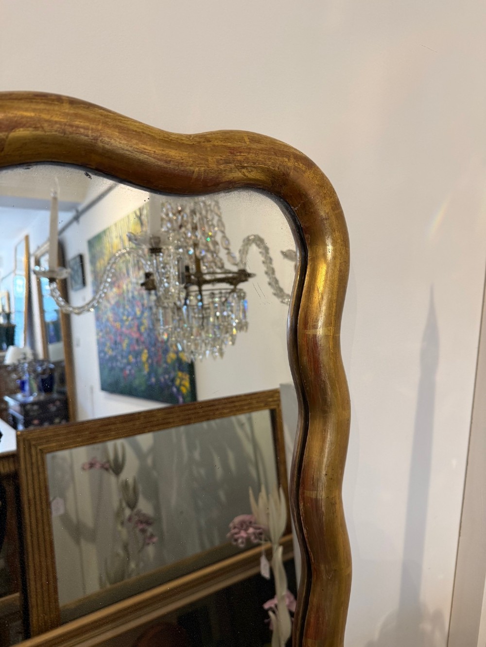 Large wavy edge mirror View III