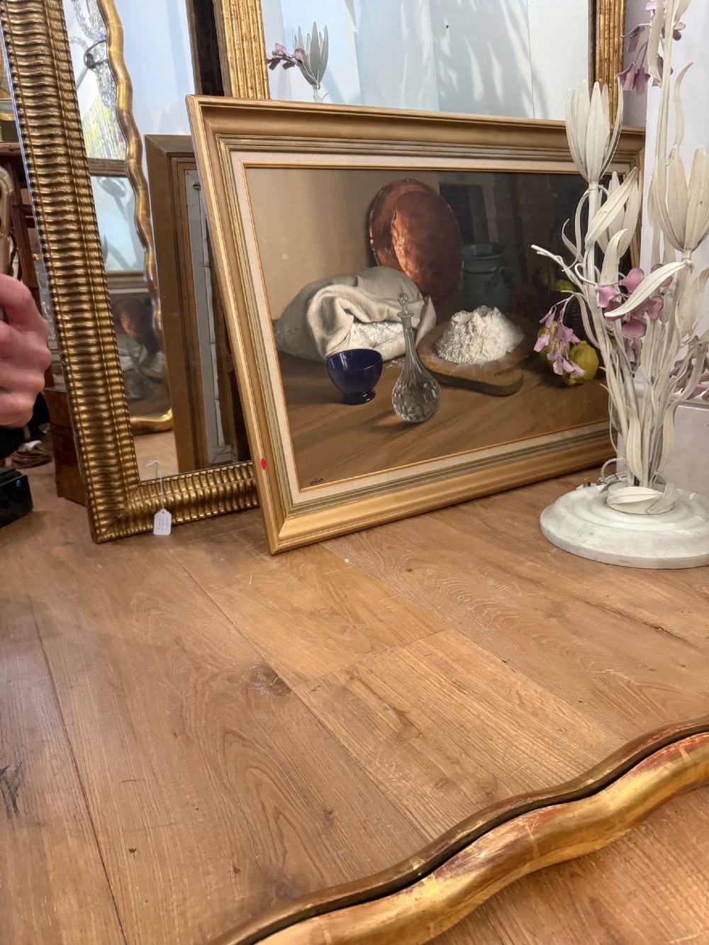 Large wavy edge mirror View IV