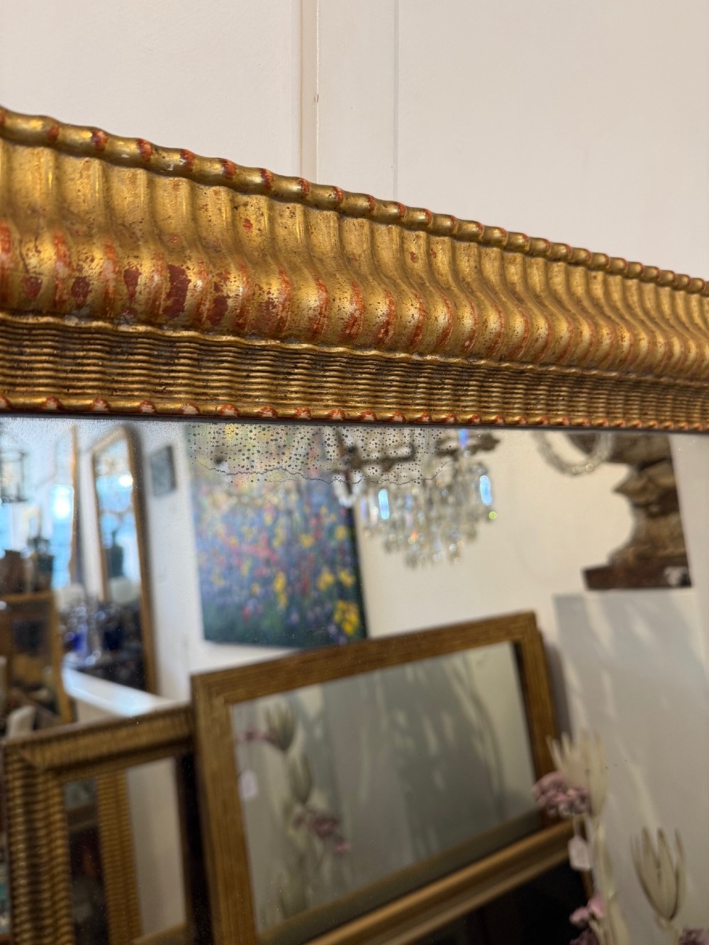Large ripple frame mirror View IV