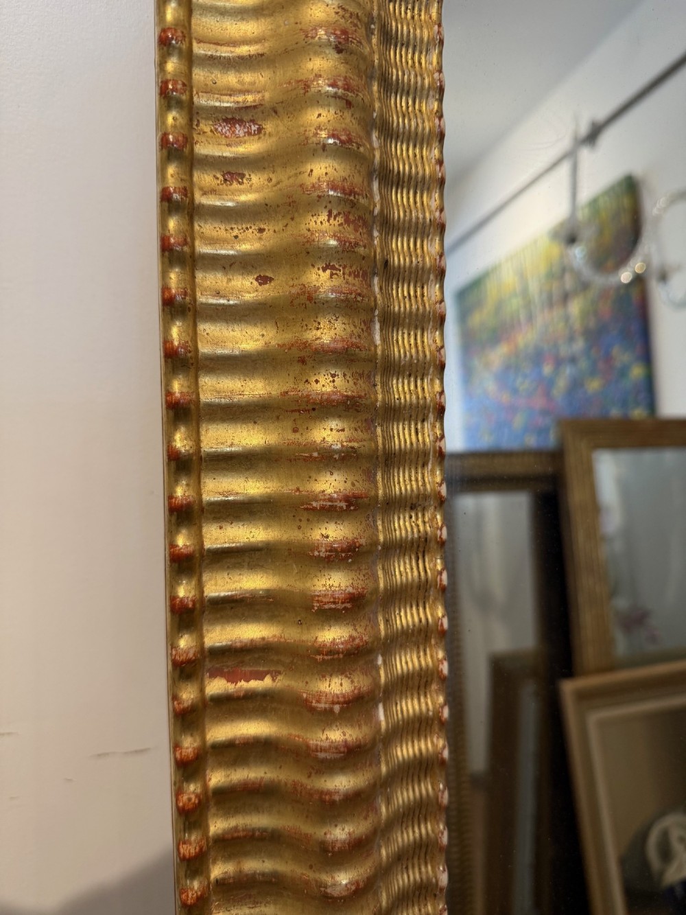 Large ripple frame mirror View V
