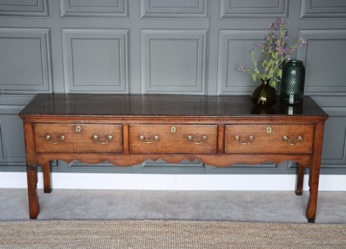 fig 1. George III Oak Dresser Base