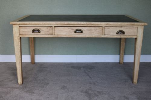 fig 1. Vintage 1930s Bleached Oak Desk