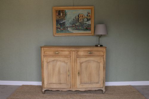 19th Century French Buffet Bleached Oak