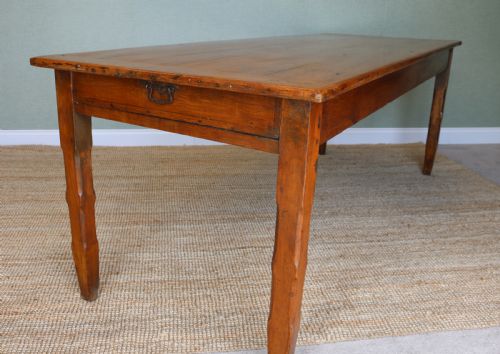 fig 1. 19th Century French farmhouse table w/ bread slicer
