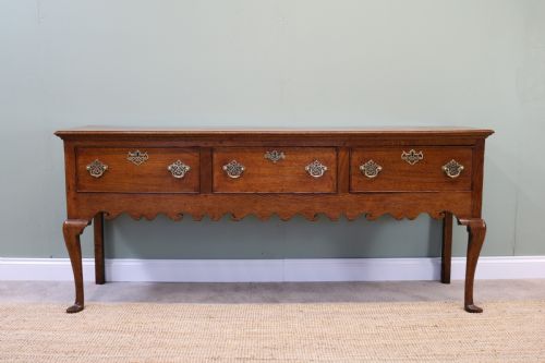 18th Century George III Antique Dresser Base Cabriole Leg