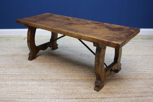 Spanish Oak Walnut Occasional Table