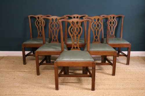 GEORGE III STYLE MAHOGANY DINING CHAIRS - ADDITIONAL PHOTO 2