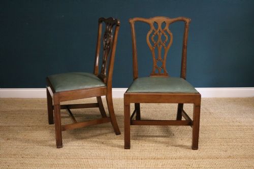 GEORGE III STYLE MAHOGANY DINING CHAIRS - ADDITIONAL PHOTO 3