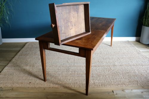 19TH CENTURY FRENCH CHERRY WOOD FARMHOUSE TABLE - ADDITIONAL PHOTO 2