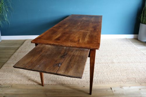 19TH CENTURY FRENCH CHERRY WOOD FARMHOUSE TABLE - ADDITIONAL PHOTO 1