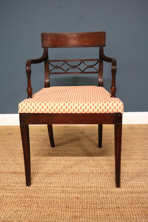 SET OF TEN REGENCYSTYLE MAHOGANY DINING CHAIRS - ADDITIONAL PHOTO 11