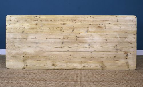 20TH CENTURY FRENCH BLEACHED PINE DINING TABLE - ADDITIONAL PHOTO 7