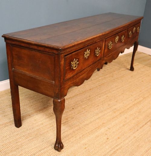 18TH CENTURY OAK AND ELM DRESSER BASE - ADDITIONAL PHOTO 5
